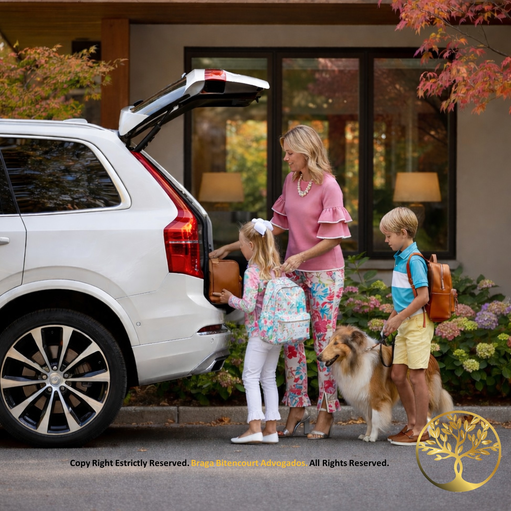 Crianças com mãe mudando para o exterior mediante autorização judicial.